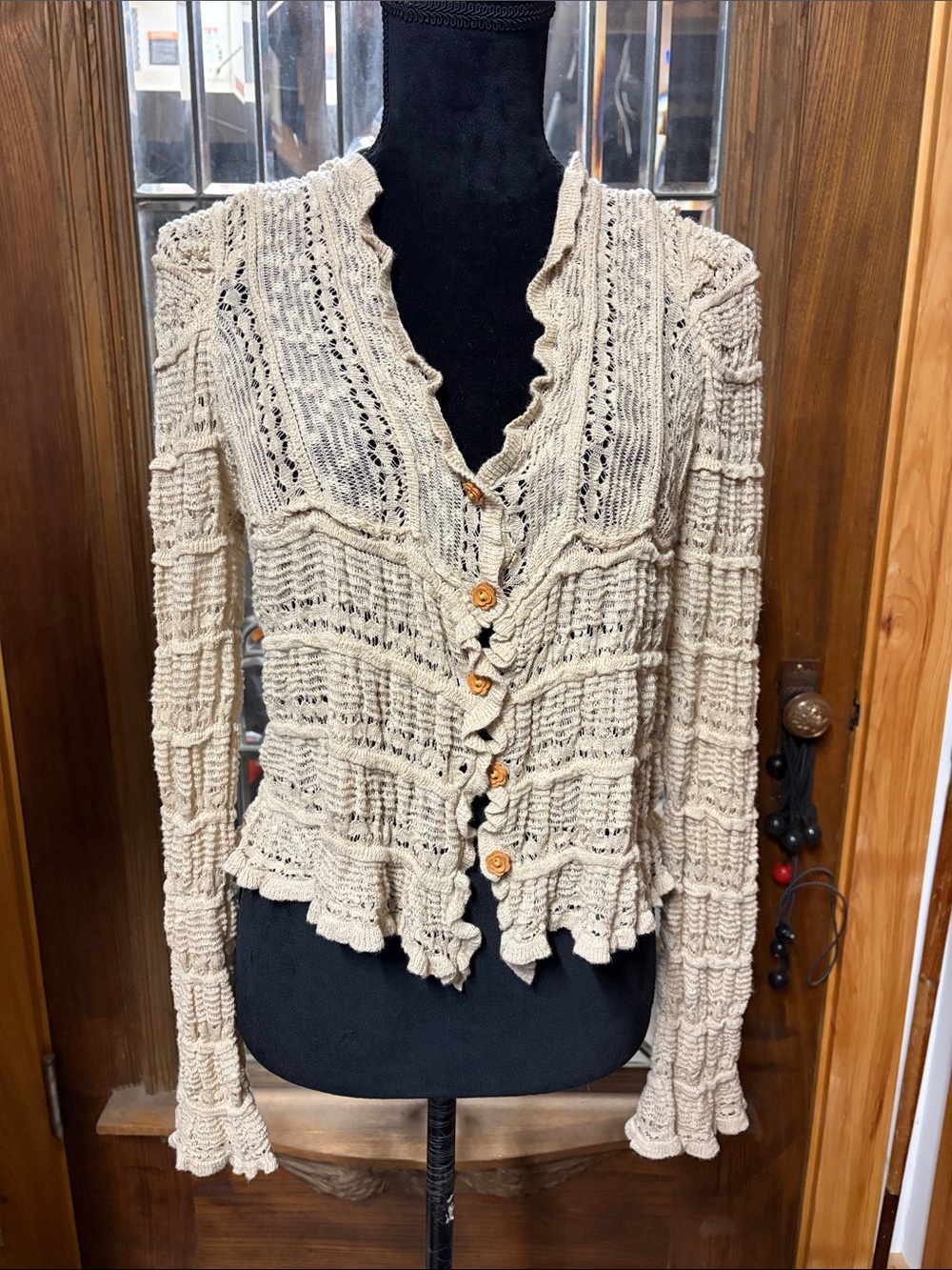 Natural life cotton &rayon sweater M